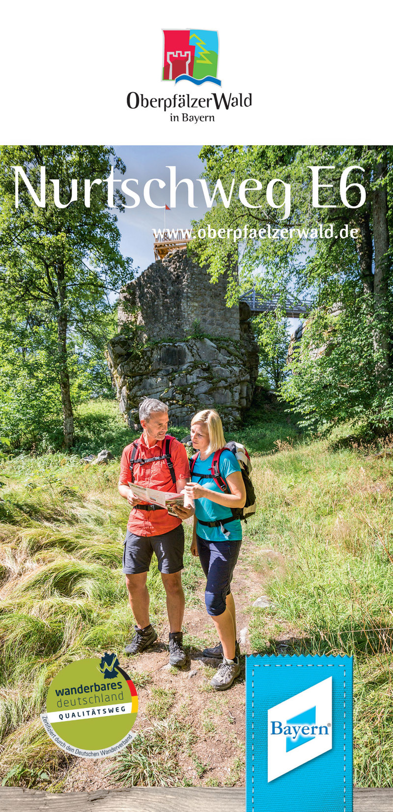 Die Nurtschweg-Karte mit Vorstellung der 7 Etappen, wanderfreundlichen Gastgebern und hilfreichen Tipps und Adressen