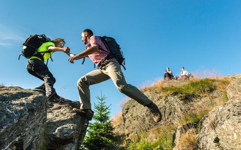 Für alle, die die sportliche Herausforderung suchen, ist die gipfelreiche Nordroute genau das Richtige