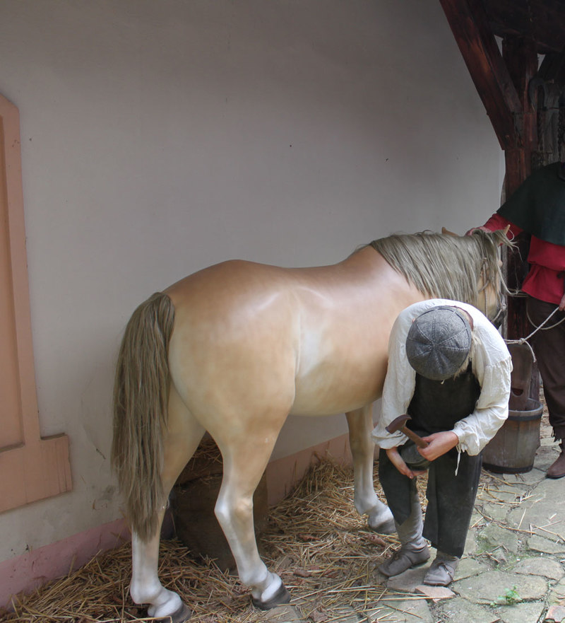 Säumer im Museum in Prachatice bei einer Ausstellung zum Goldenen Steig