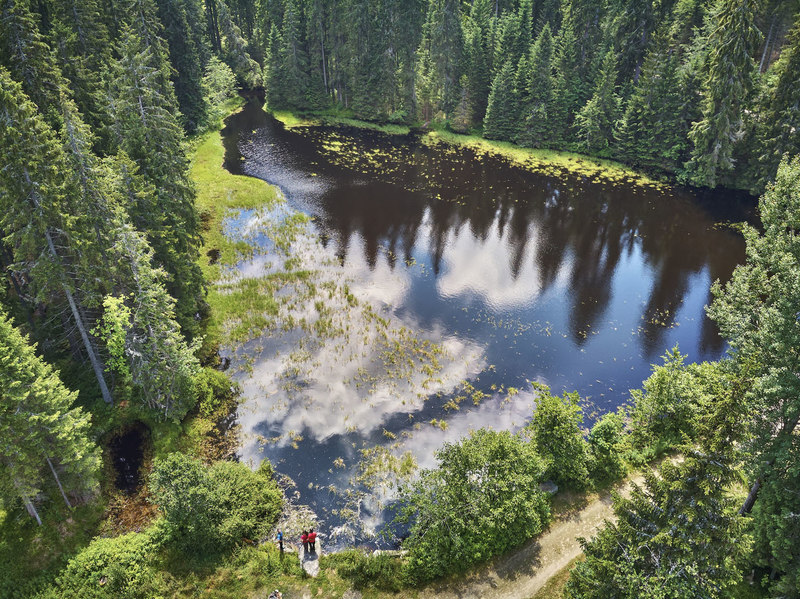 Ein Naturjuwel am Goldsteig: die Kreuzbachklaus bei Haidmühle im Bayerischen Wald. 