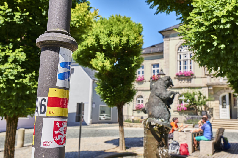Der Nurtschweg führt durch Bärnau im Oberpfälzer Wald