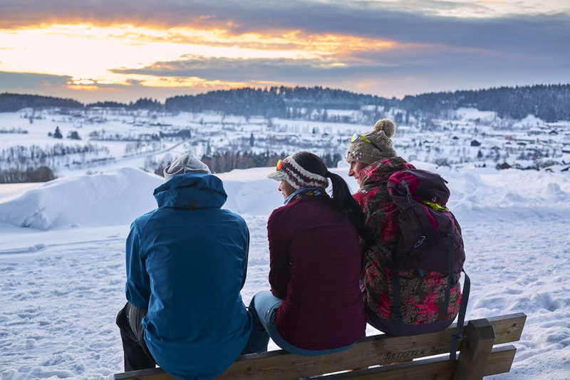 So kann ein Wintertag nach einer schönen Wanderung zu Ende gehen!
