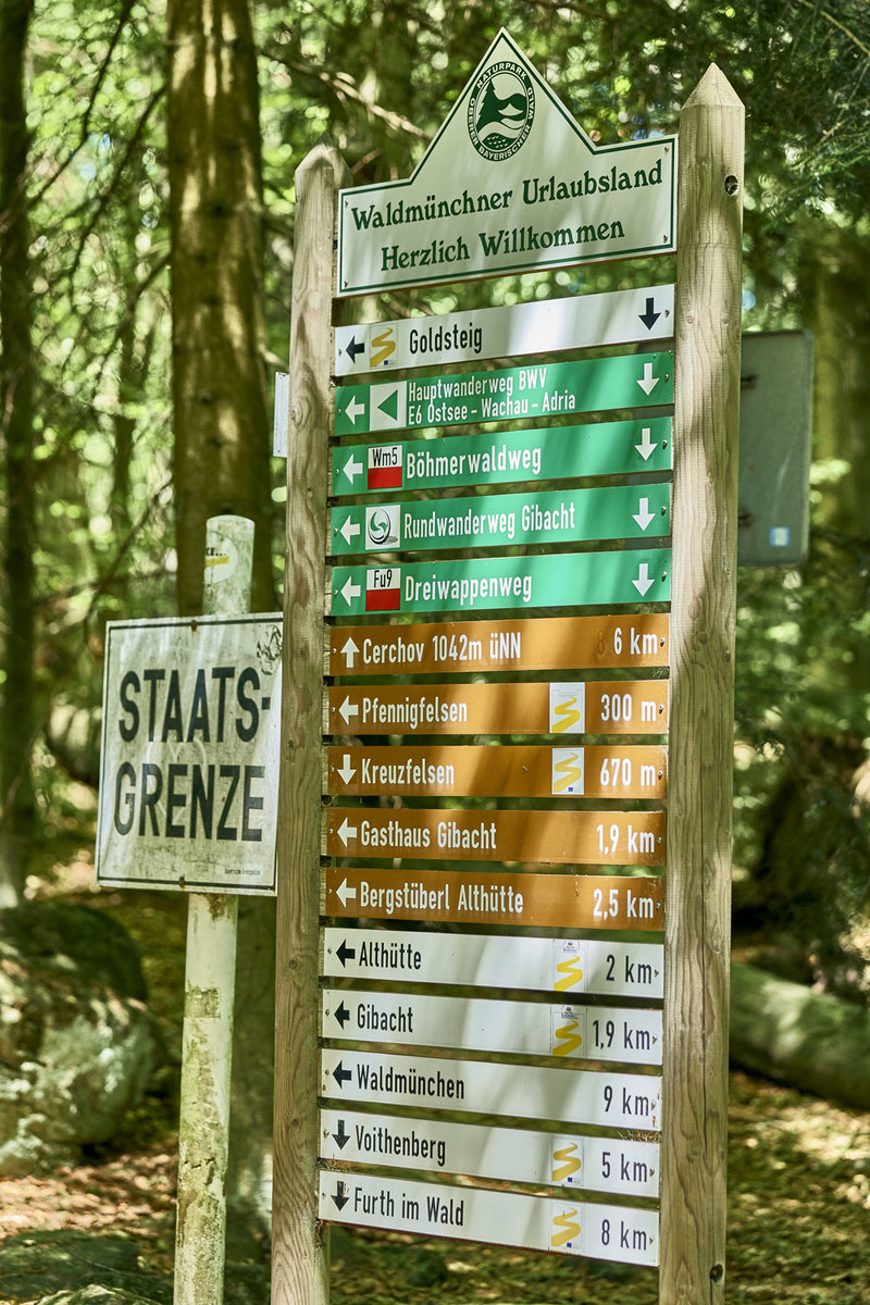 Der Qualitätsweg Goldsteig ist hervorragend beschildert und ein Top Trail of Germany  