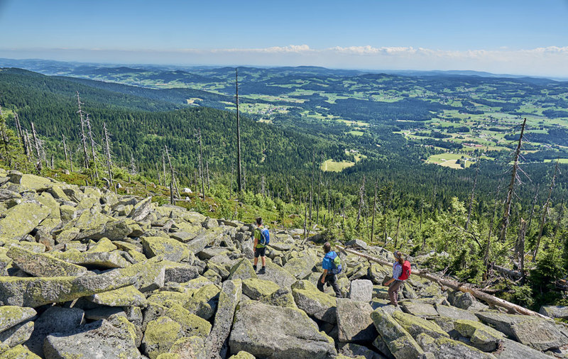 Einen grenzenlosen Ausblick hat man am Golsteig vom Dreiwappen aus